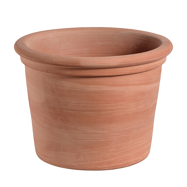 Vaso cilindro bordato